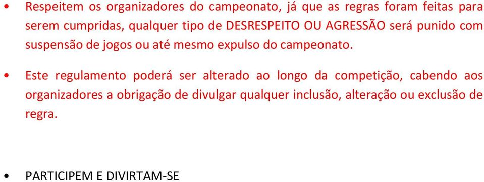 do campeonato.