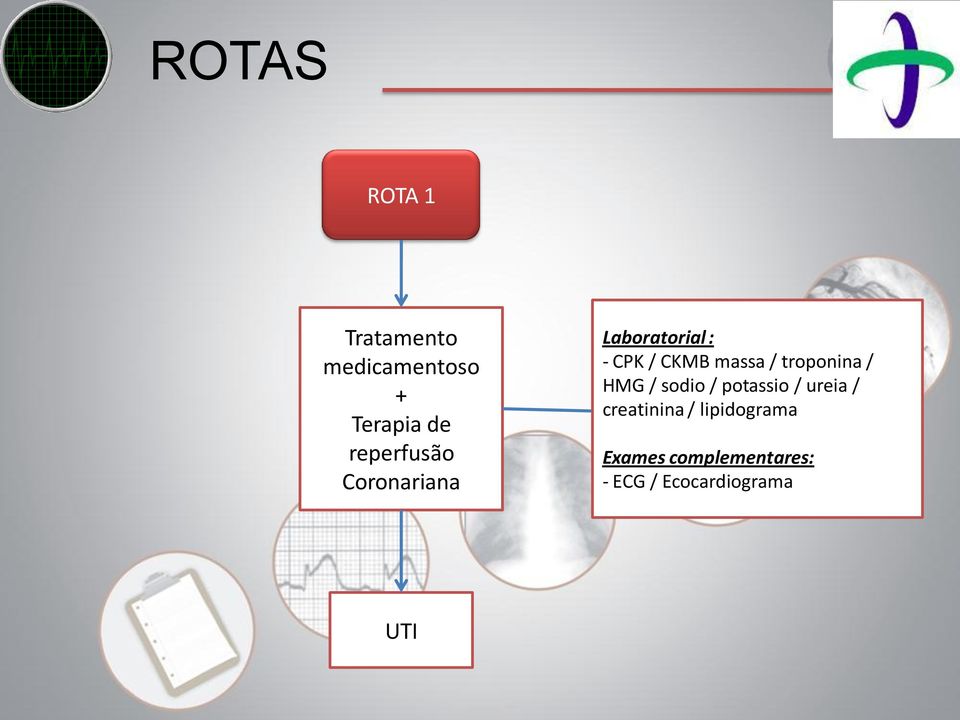 massa / troponina / HMG / sodio / potassio / ureia /