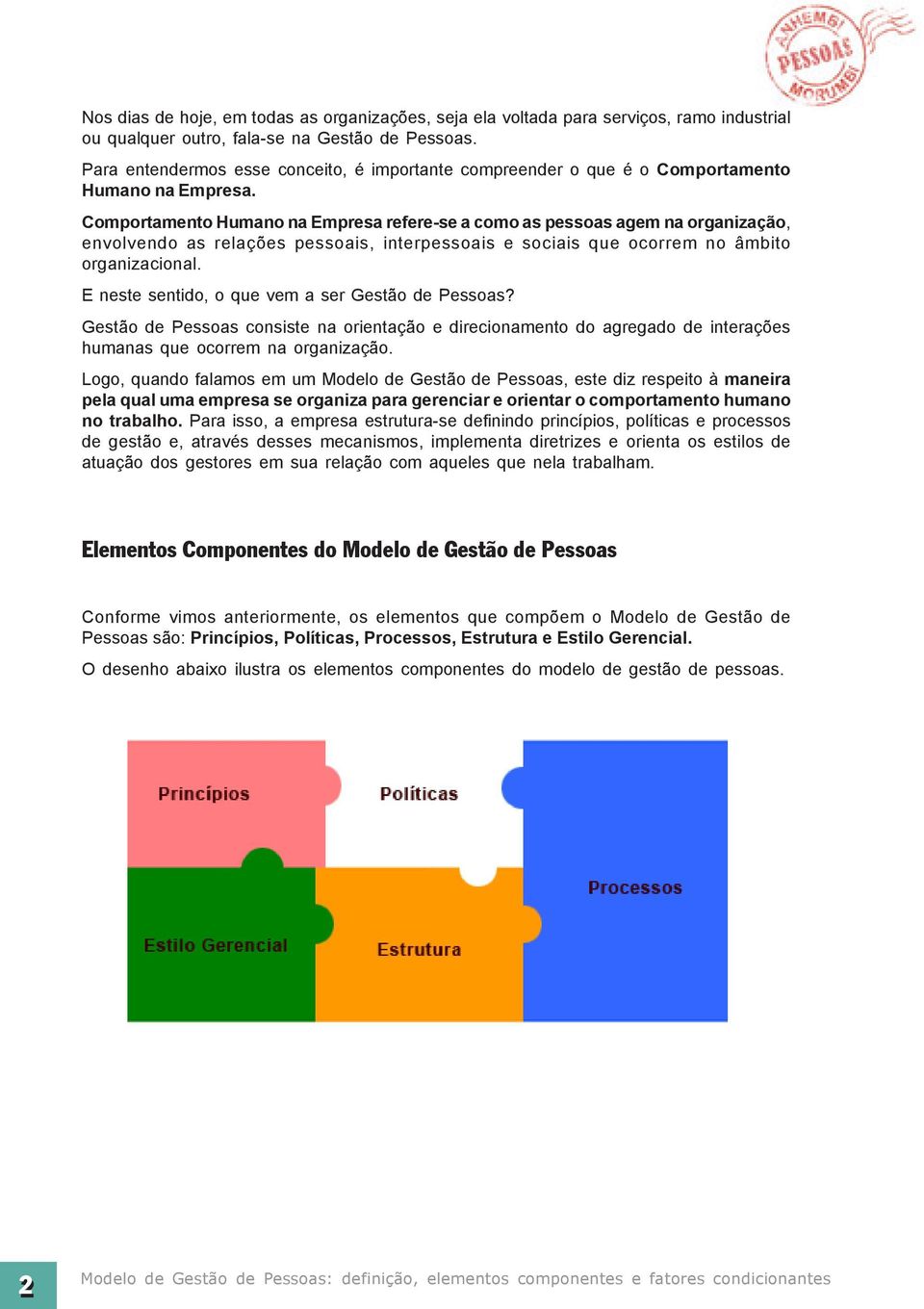 Comportamento Humano na Empresa refere-se a como as pessoas agem na organização, envolvendo as relações pessoais, interpessoais e sociais que ocorrem no âmbito organizacional.