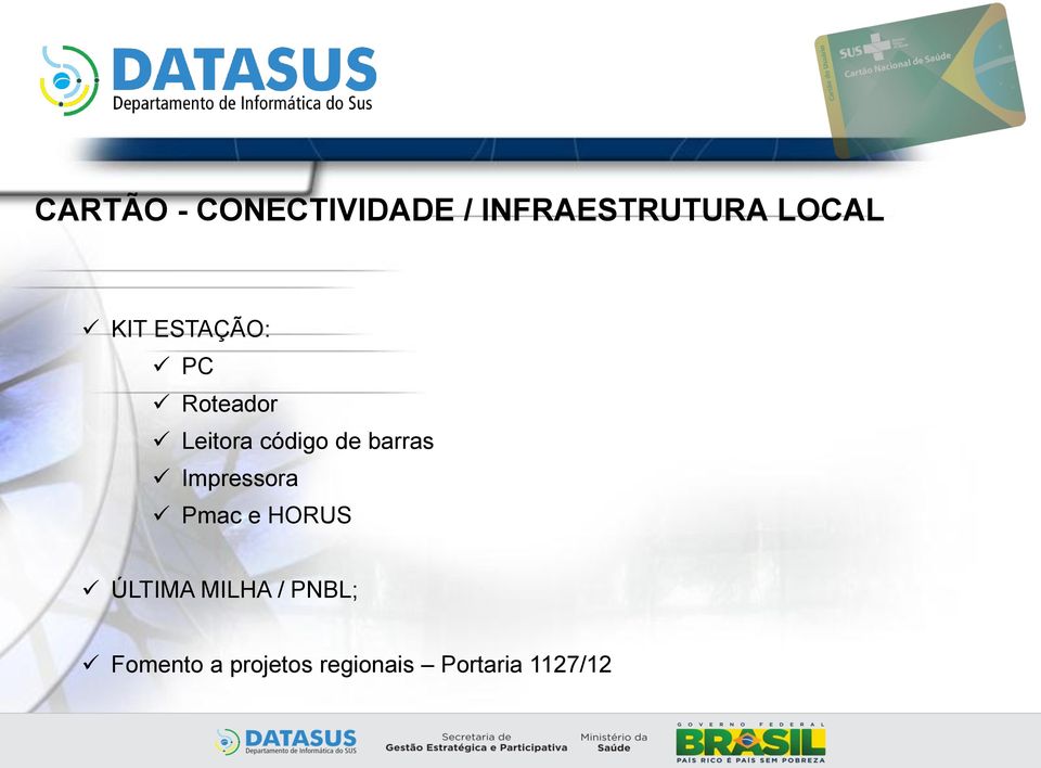 barras Impressora Pmac e HORUS ÚLTIMA MILHA /