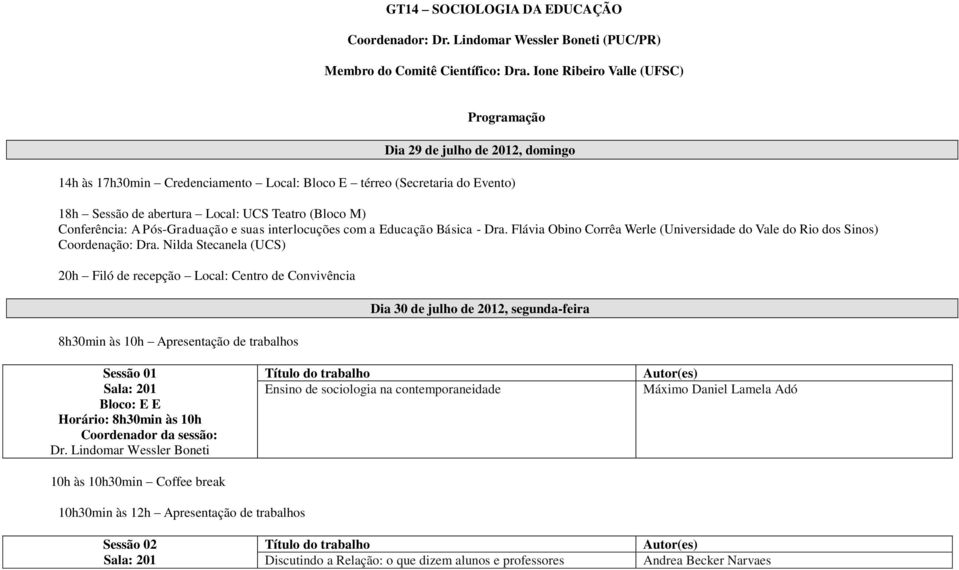 e suas interlocuções com a Educação Básica - Dra. Flávia Obino Corrêa Werle (Universidade do Vale do Rio dos Sinos) Coordenação: Dra.