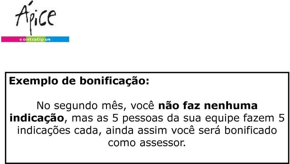 pessoas da sua equipe fazem 5 indicações