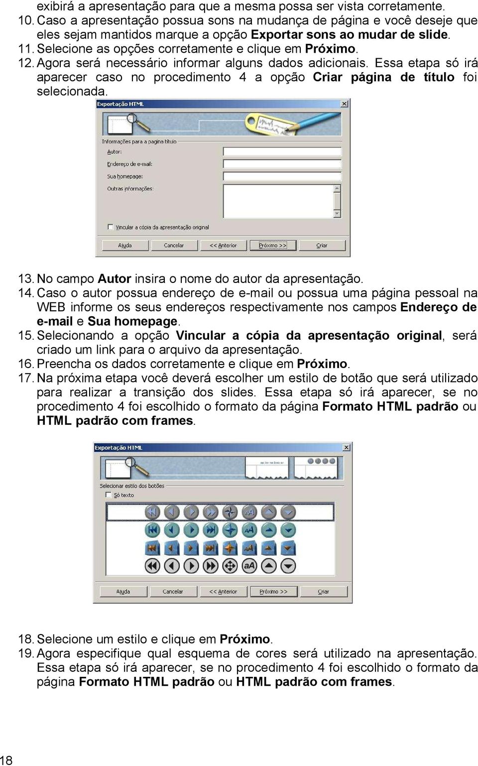 Agora será necessário informar alguns dados adicionais. Essa etapa só irá aparecer caso no procedimento 4 a opção Criar página de título foi selecionada. 13.