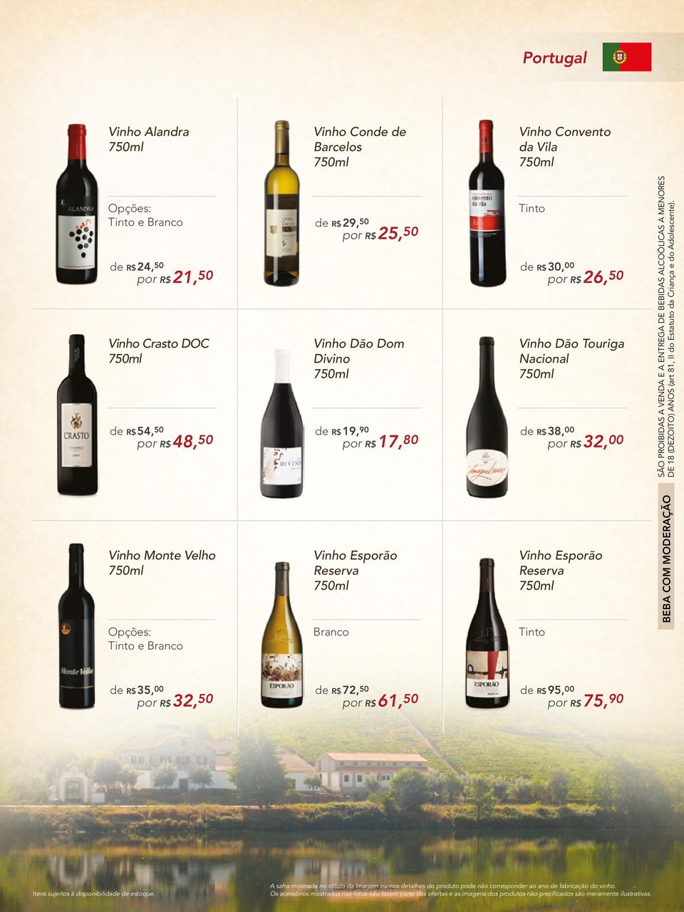Monte Velho Vinho Esporão Reserva Vinho Esporão Reserva e Branco Branco de R$ 35,00 de R$ 72,50 de R$ 95,00 por