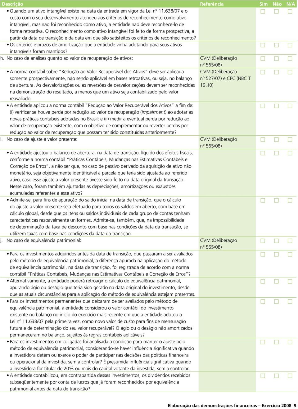 O reconhecimento como ativo intangível foi feito de forma prospectiva, a partir da data de transição e da data em que são satisfeitos os critérios de reconhecimento?