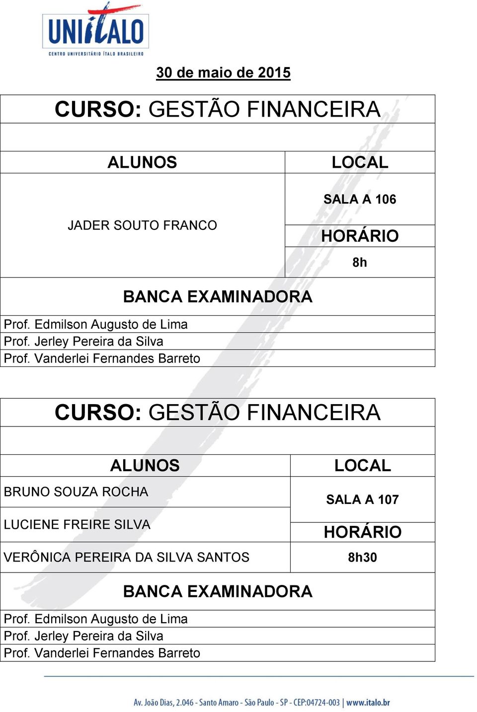 GESTÃO FINANCEIRA BRUNO SOUZA ROCHA