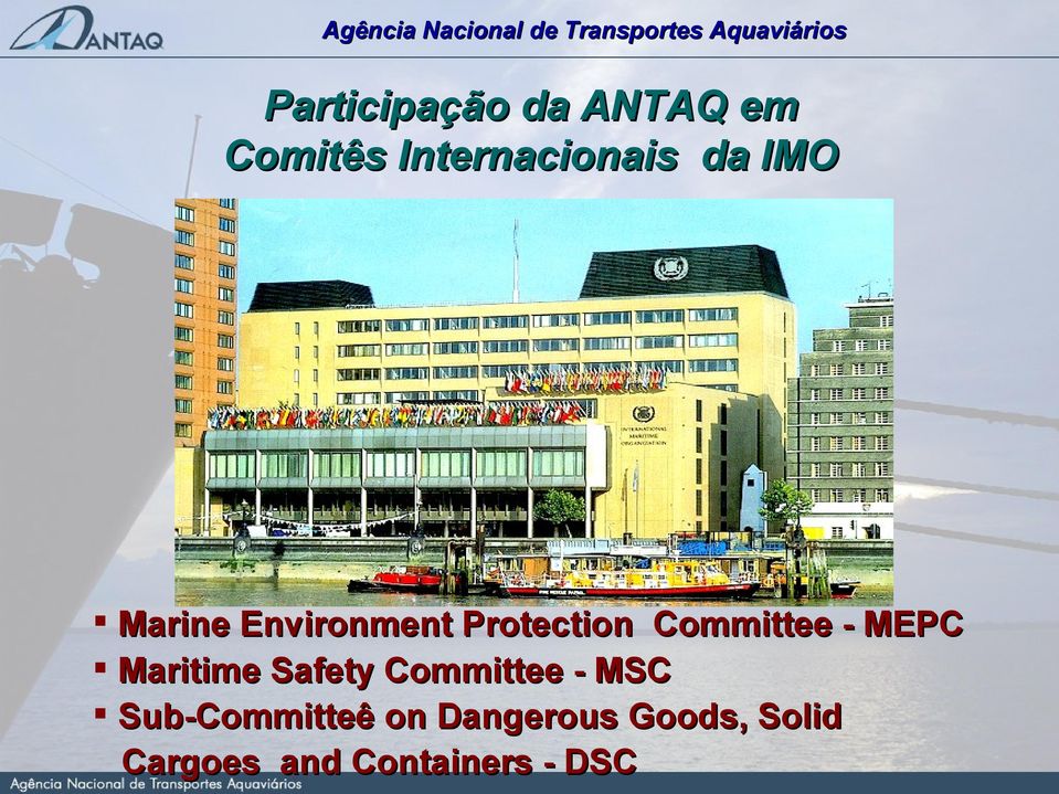 Maritime Safety Committee - MSC Sub-Committeê on