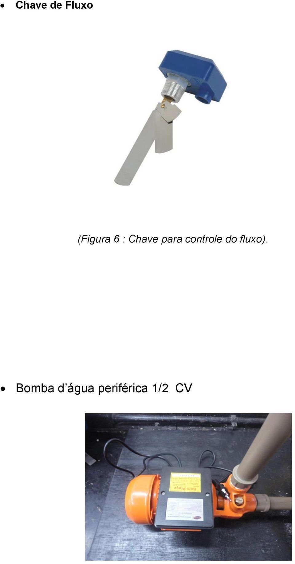 para controle do