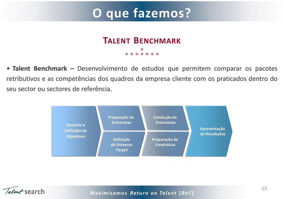 sector ou sectores de referência.