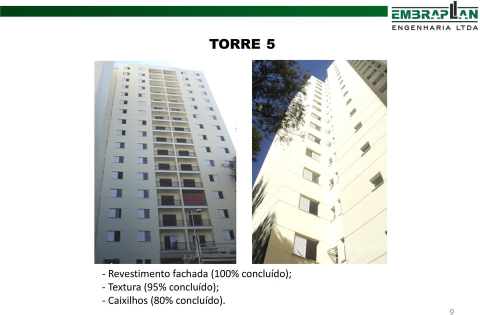 Textura (95% concluído);