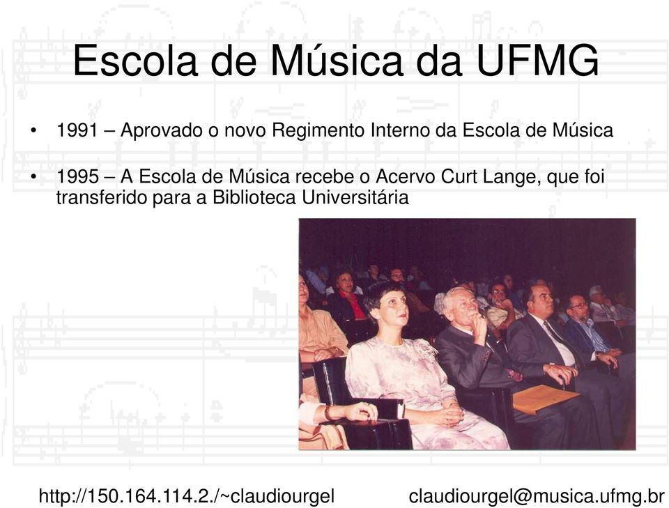 Música recebe o Acervo Curt Lange, que