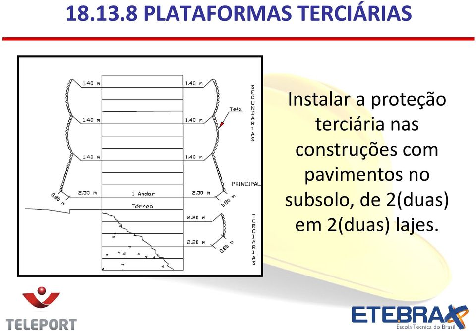 Instalar a proteção terciária