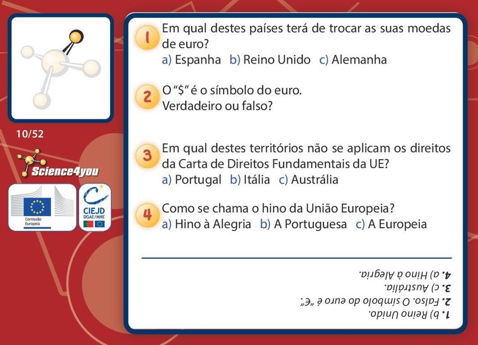 10/52 Em qual destes territórios não se aplicam os direitos da Carta de Direitos Fundamentais da UE?