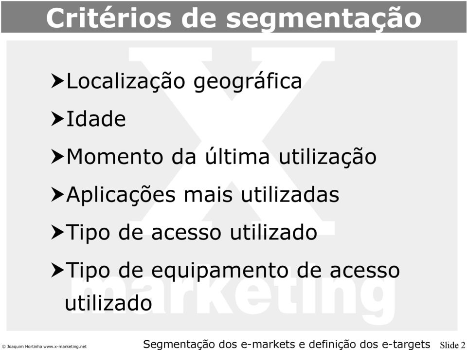 Aplicações mais utilizadas Tipo de acesso