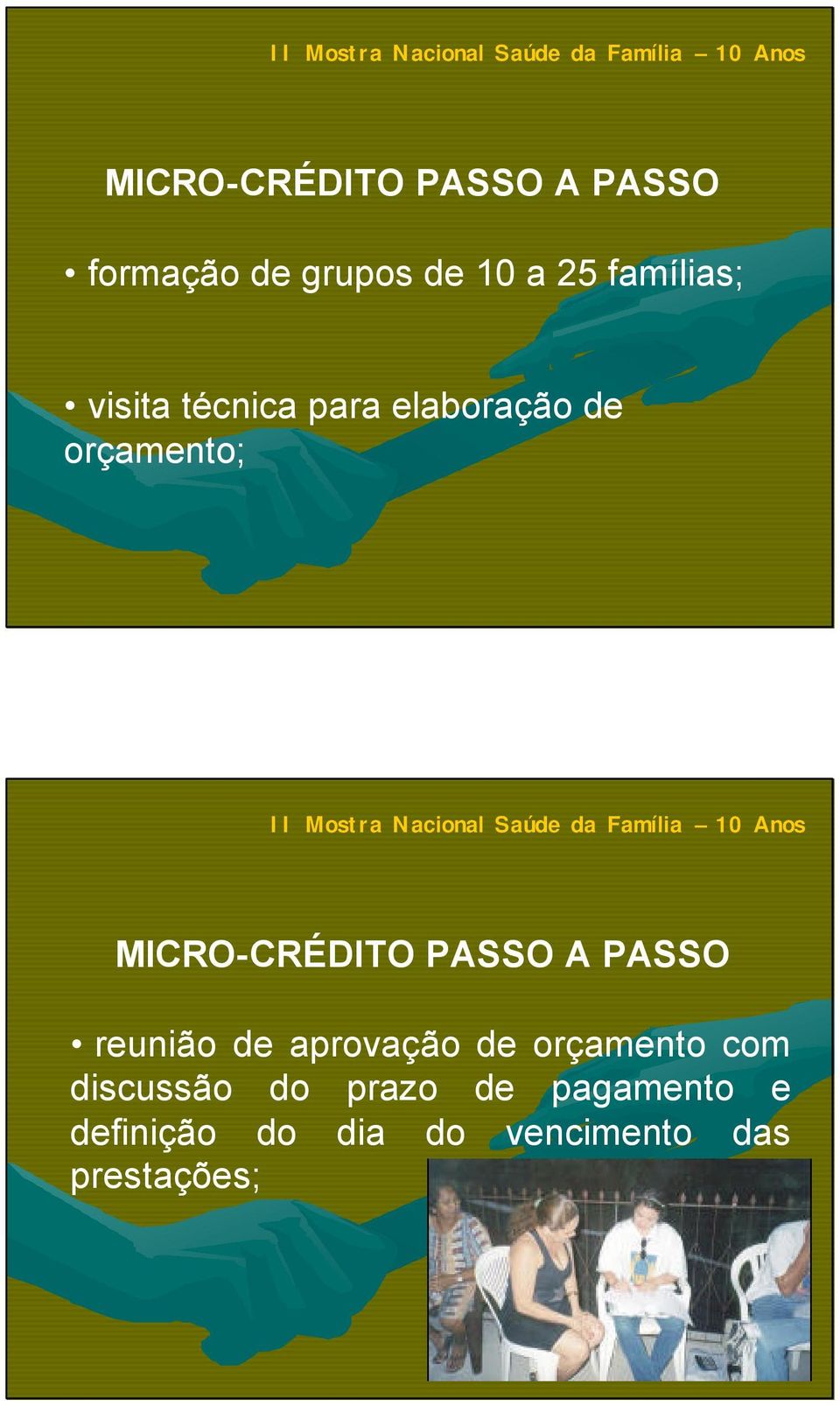 aprovação de orçamento com discussão do prazo de