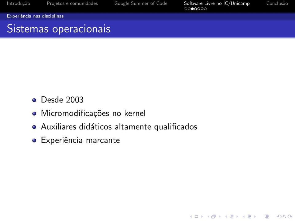 Micromodificações no kernel Auxiliares