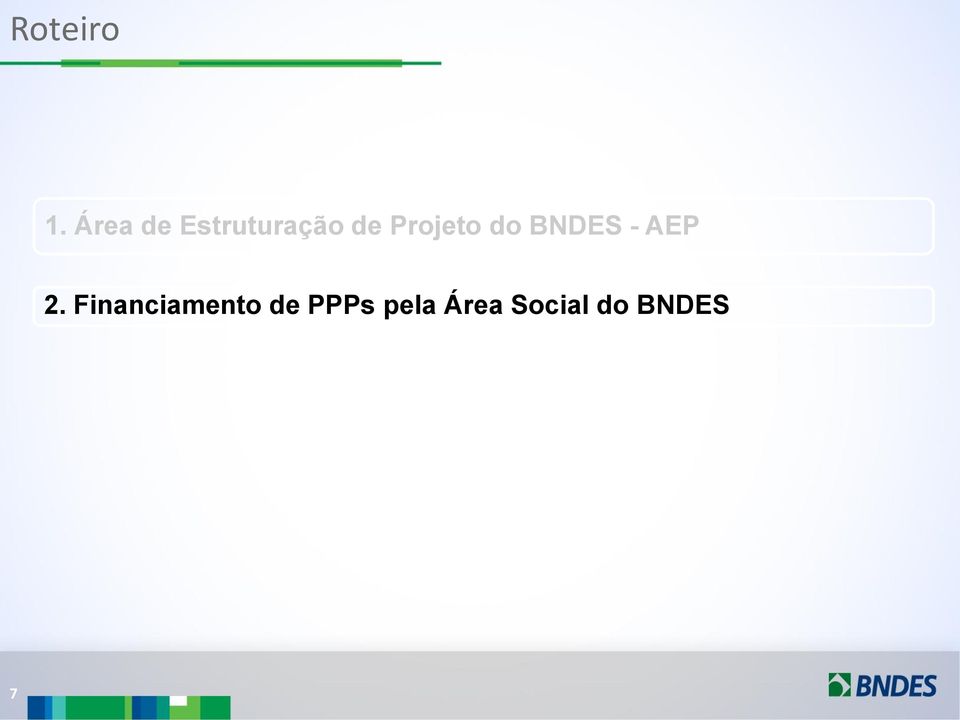 Projeto do BNDES - AEP 2.