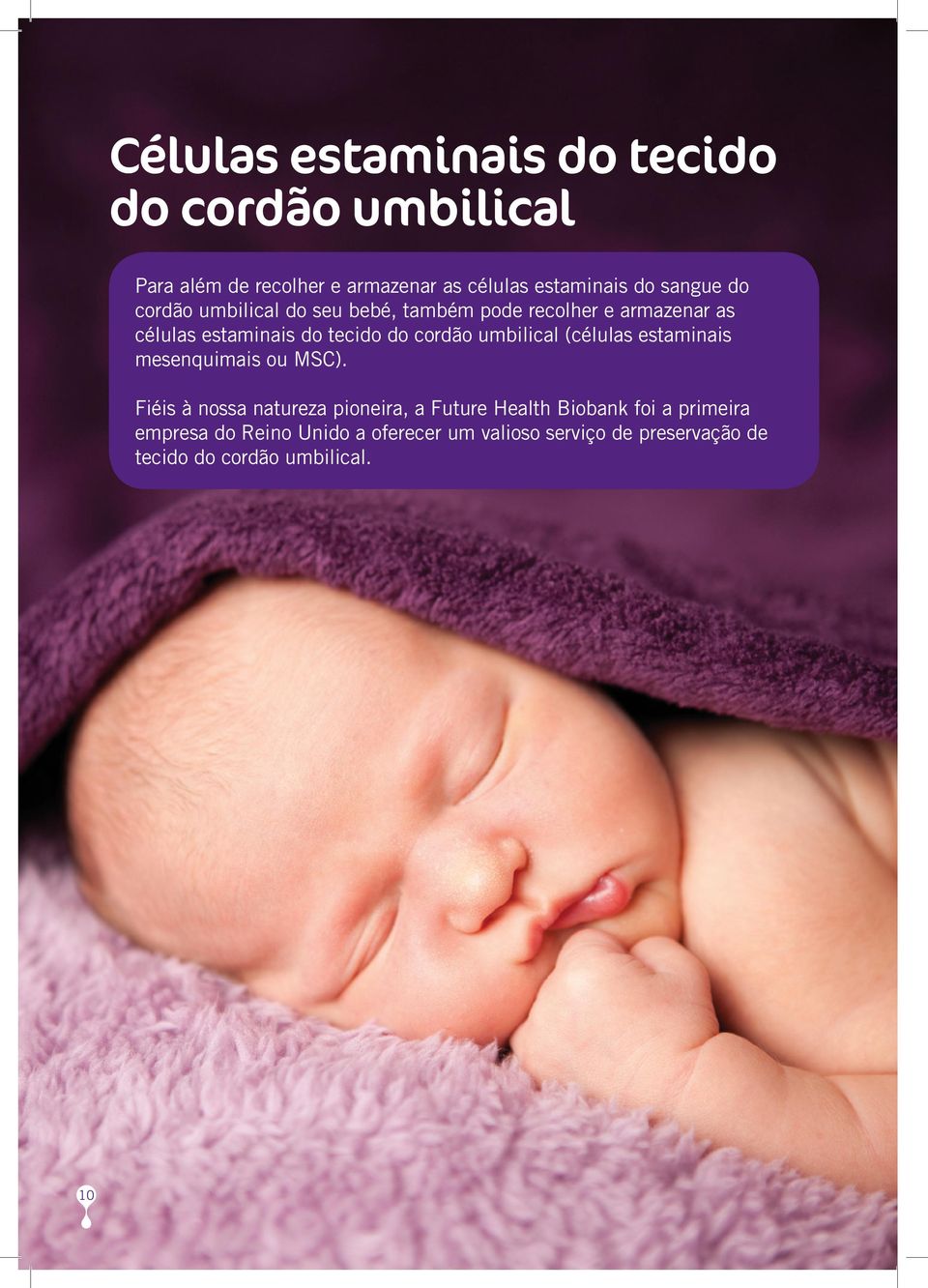 cordão umbilical (células estaminais mesenquimais ou MSC).