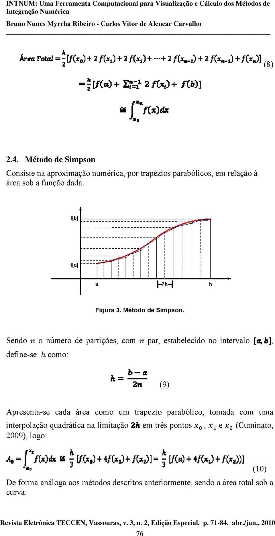 Figura 3. Método de Simpson.