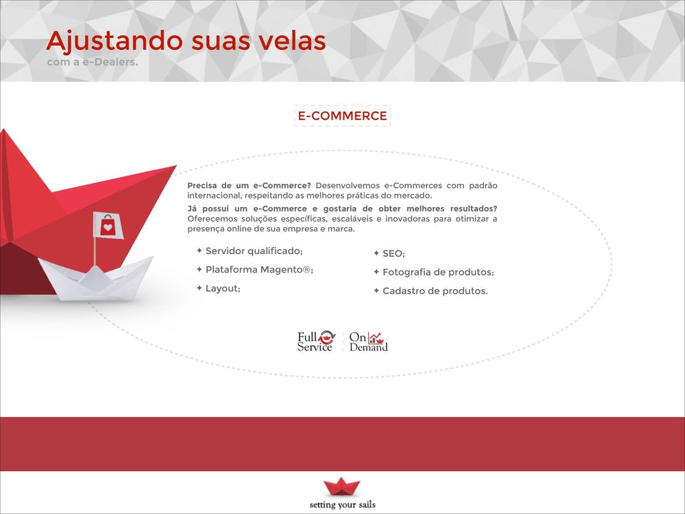 Já possui um e-commerce e gostaria de obter melhores resultados?