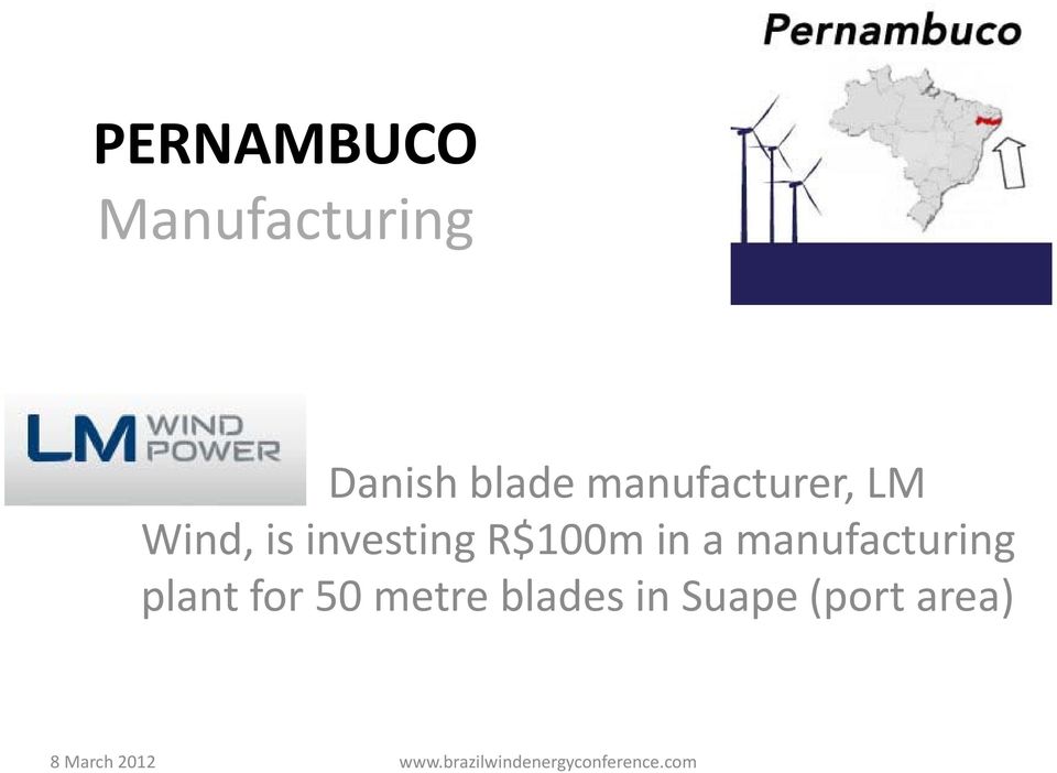 investing R$100m in a manufacturing