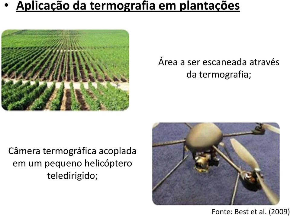 Câmera termográfica acoplada em um pequeno