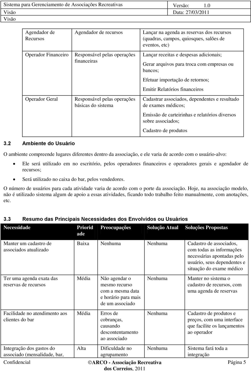 Emitir Relatórios financeiros Cadastrar associados, dependentes e resultado de exames médicos; Emissão de carteirinhas e relatórios diversos sobre associados; Cadastro de produtos 3.