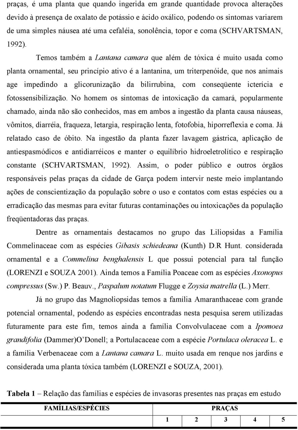 Temos também a Lantana camara que além de tóxica é muito usada como planta ornamental, seu princípio ativo é a lantanina, um triterpenóide, que nos animais age impedindo a glicorunização da