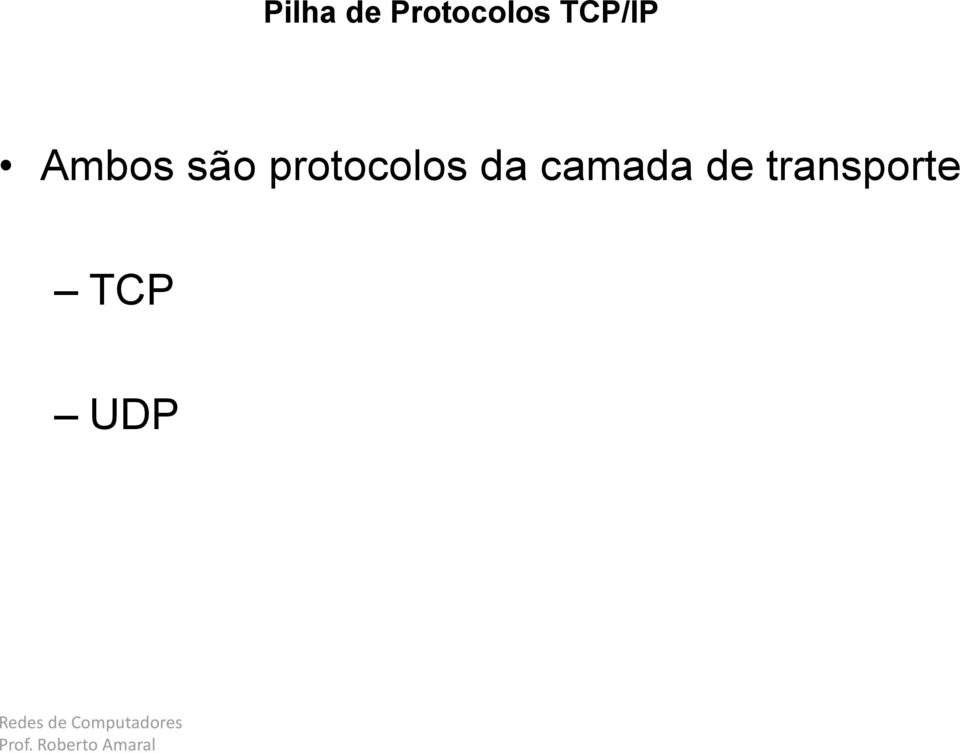 TCP UDP Redes de