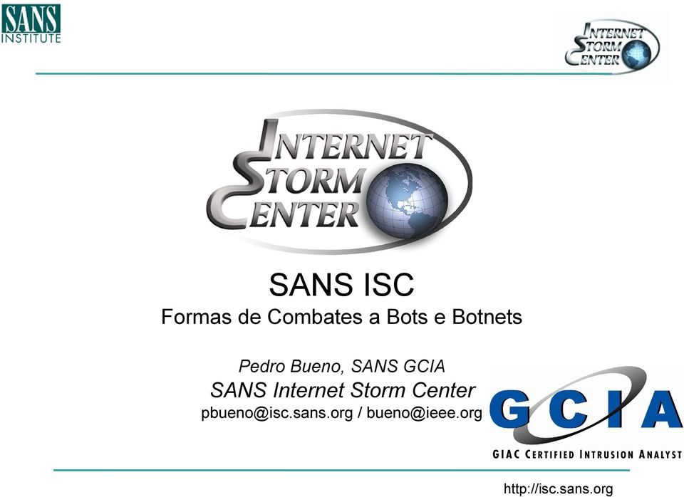 GCIA SANS Internet Storm Center