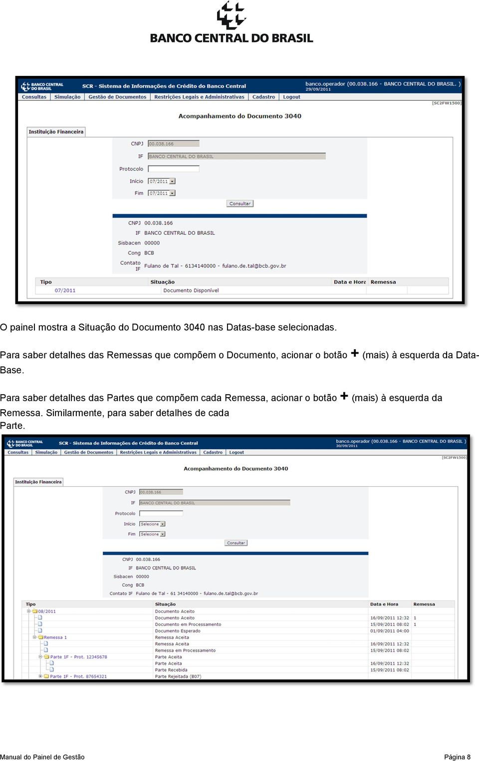 esquerda da Data- Base.