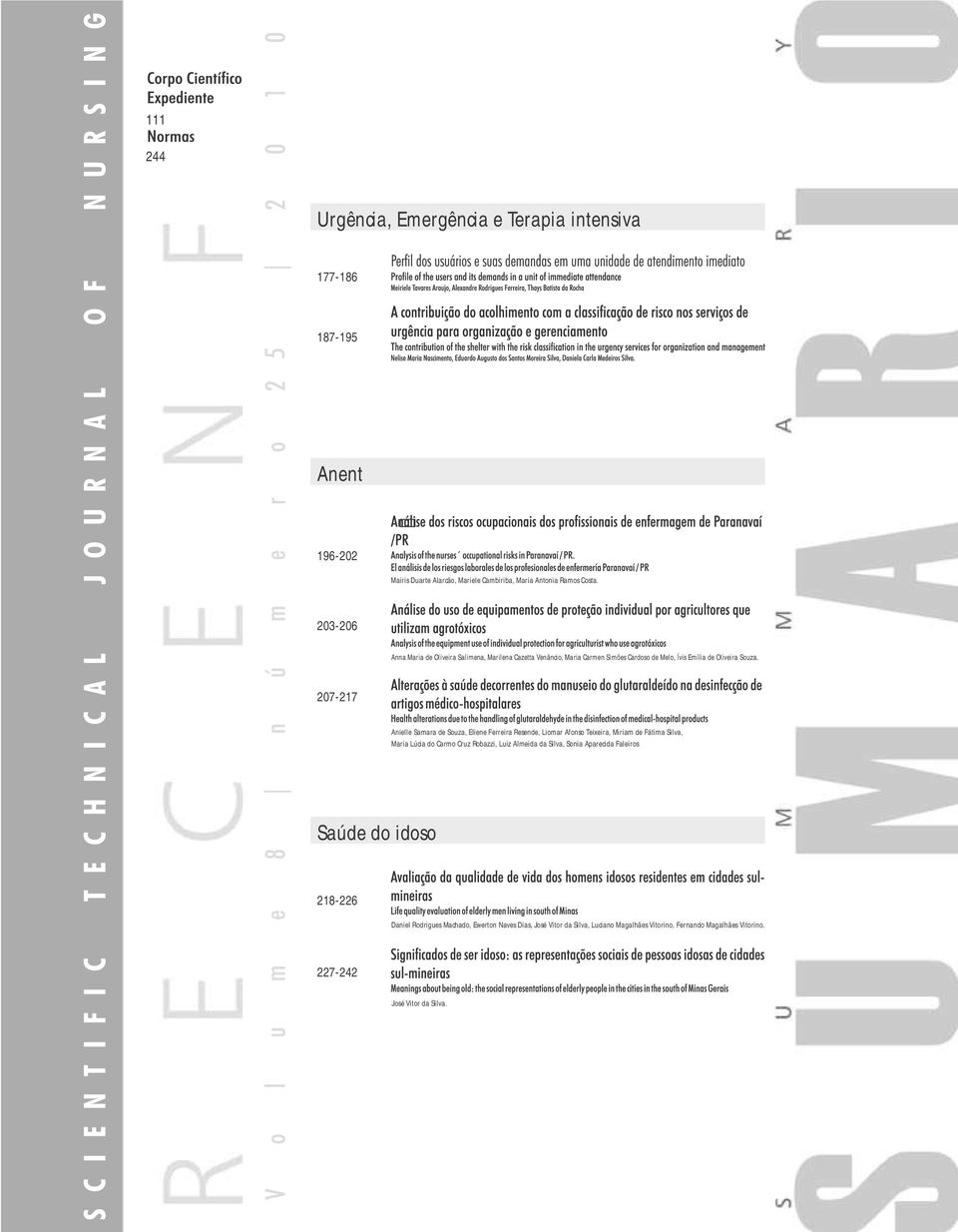 RECENF-Revista Técnico- Científica de Enfermagem-2010-v8-n25;(105-111).