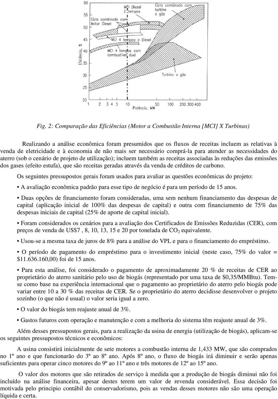 gases (efeito estufa), que são receitas geradas através da venda de créditos de carbono.