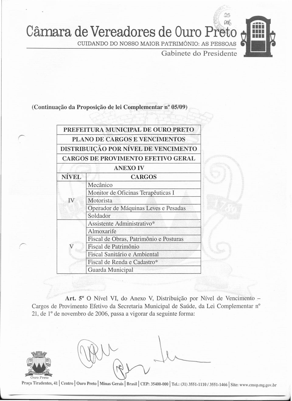Posturas Fiscal de Patrimônio Fiscal Sanitário e Ambiental Fiscal de Renda e Cadastro" Guarda Municipal Art.