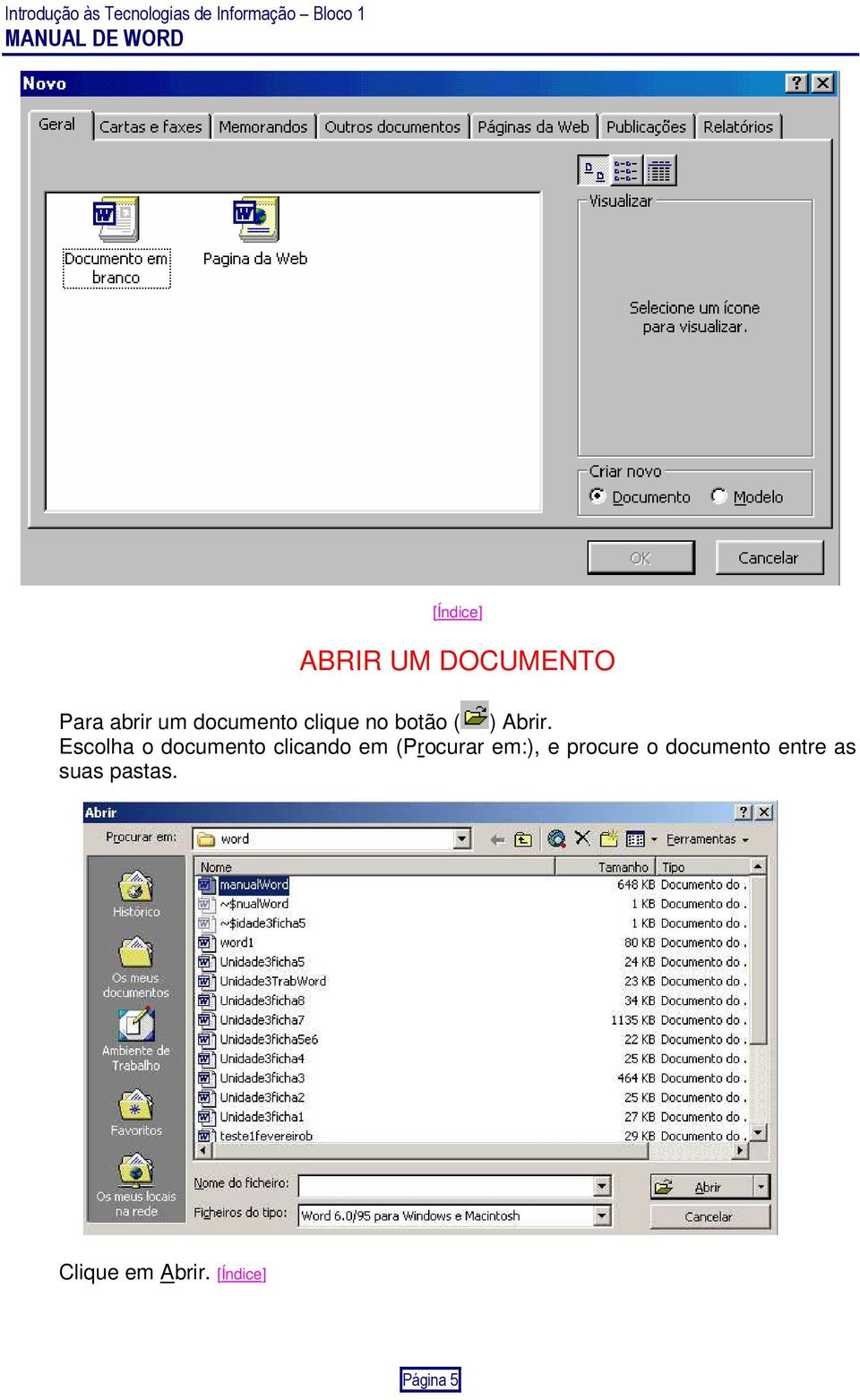 Escolha o documento clicando em (Procurar