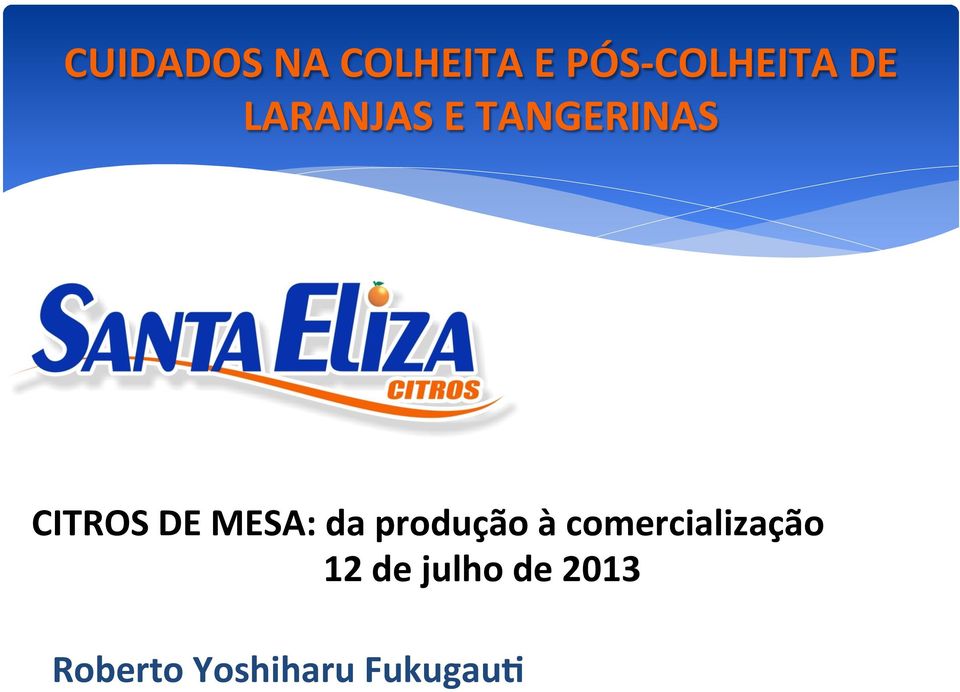 MESA: da produção à comercialização 12