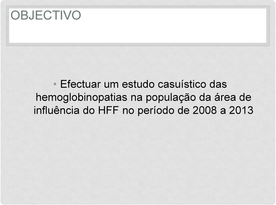 na população da área de