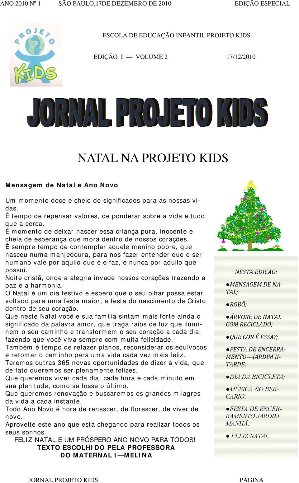 NATAL NA PROJETO KIDS - PDF Free Download