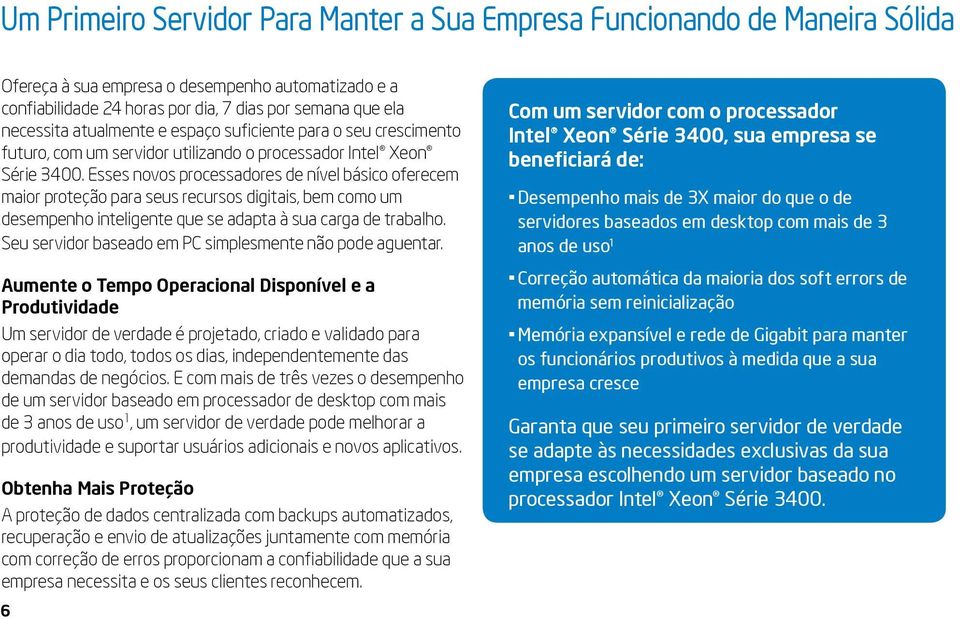 Esses novos processadores de nível básico oferecem maior proteção para seus recursos digitais, bem como um desempenho inteligente que se adapta à sua carga de trabalho.