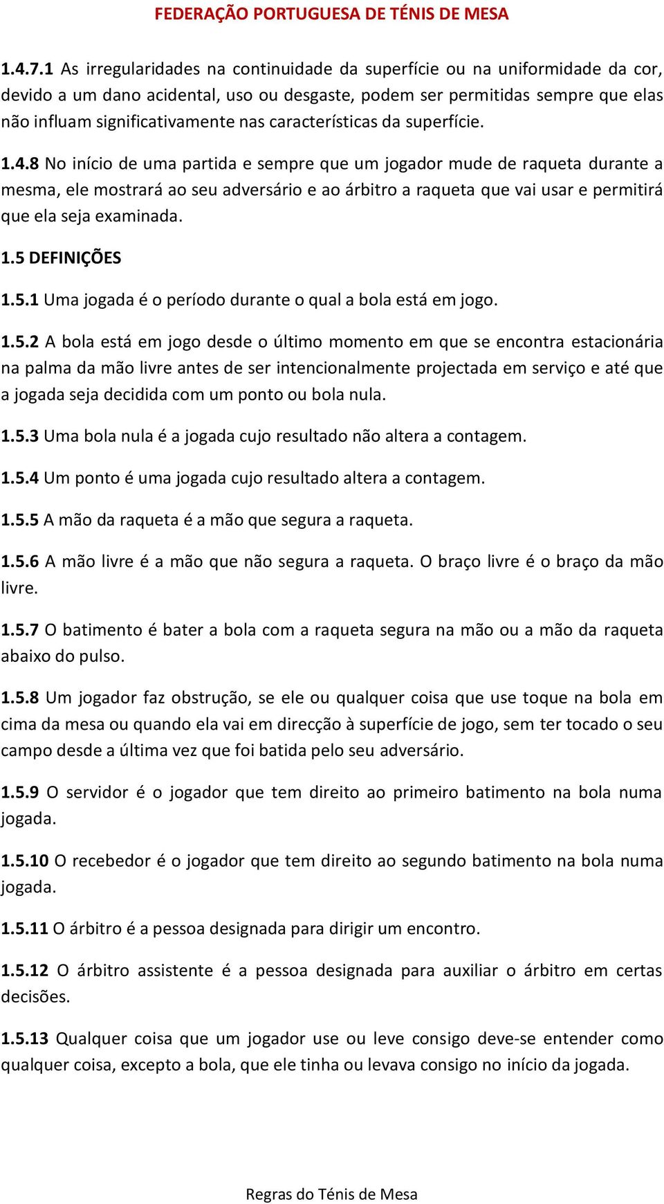 características da superfície. 1.4.