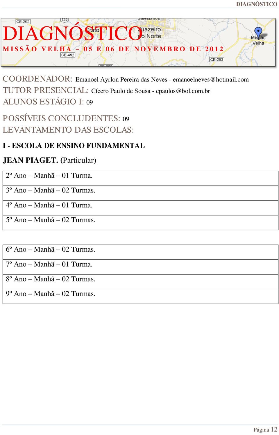 TUTOR PRESENCIAL: Cícero Paulo de Sousa - cpaulos@bol.com.