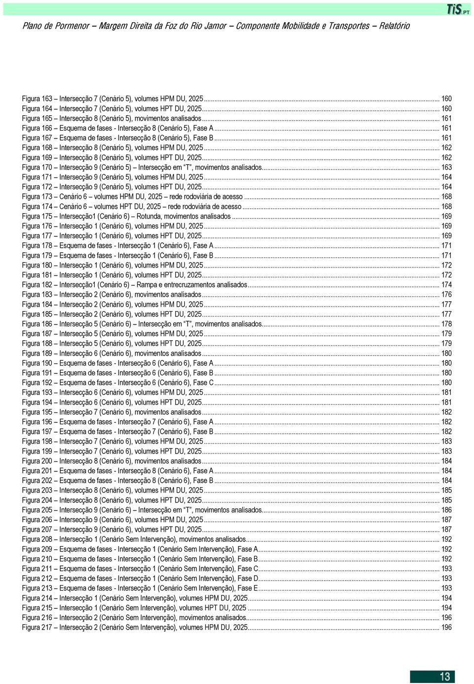 .. 161 Figura 168 Intersecção 8 (Cenário 5), volumes HPM DU, 2025... 162 Figura 169 Intersecção 8 (Cenário 5), volumes HPT DU, 2025.