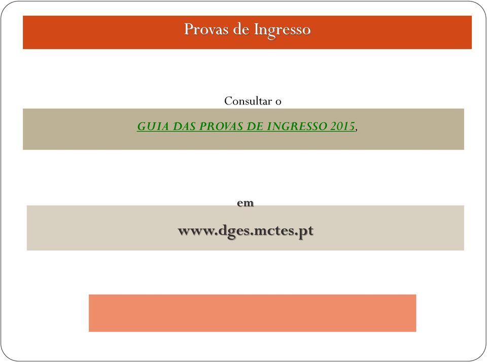 PROVAS DE INGRESSO