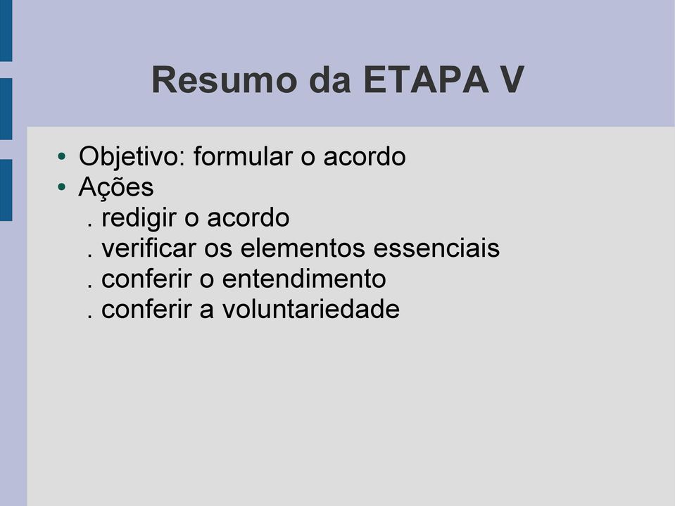 verificar os elementos essenciais.