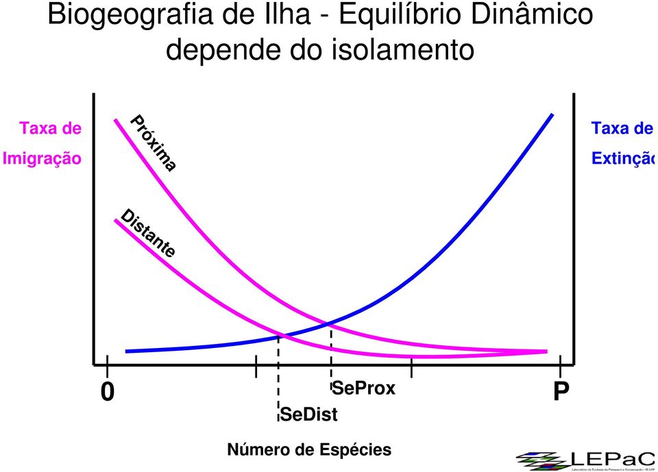 Imigração Próxima Taxa de Extinção