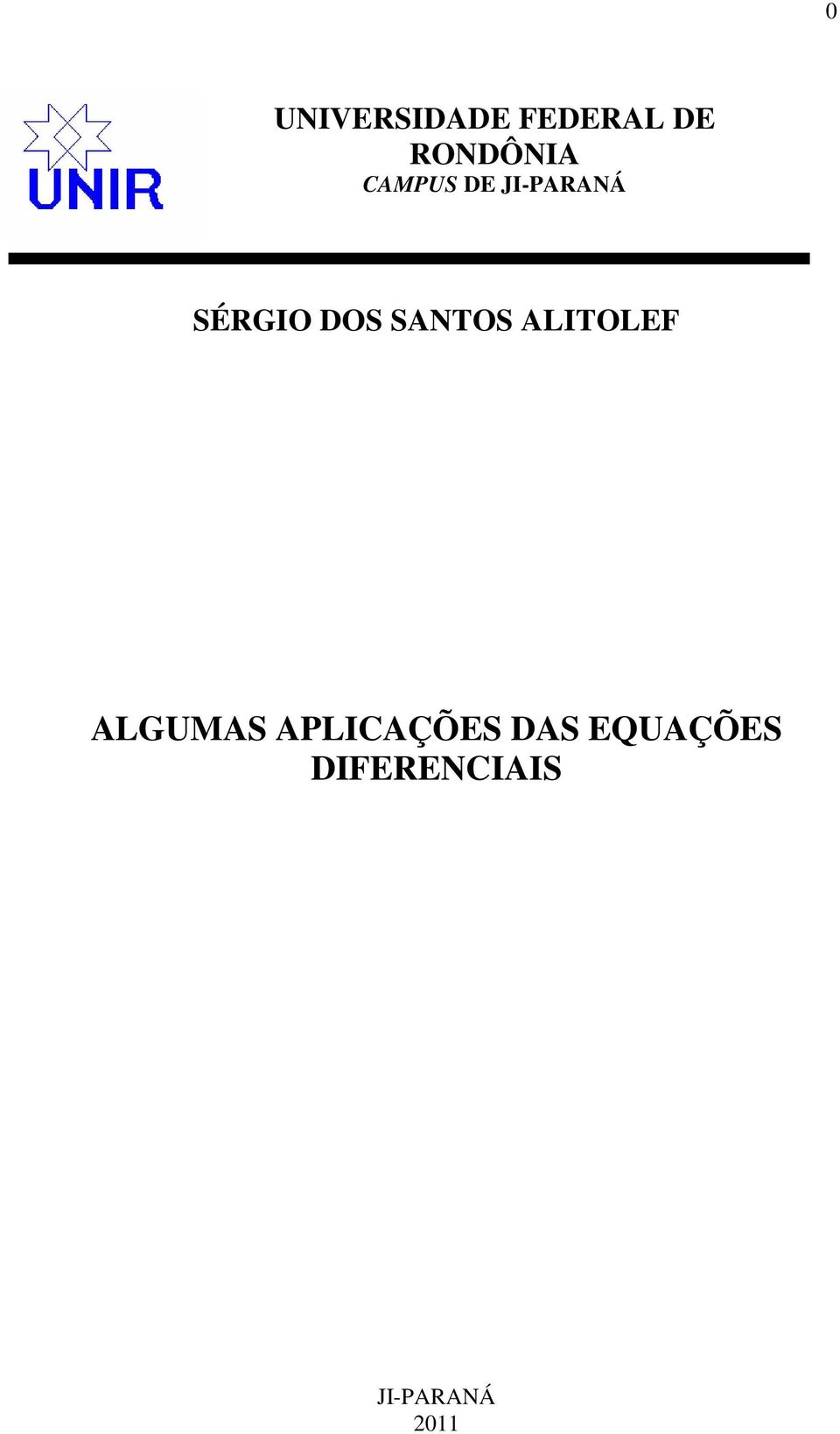 SANTOS ALITOLEF ALGUMAS APLICAÇÕES