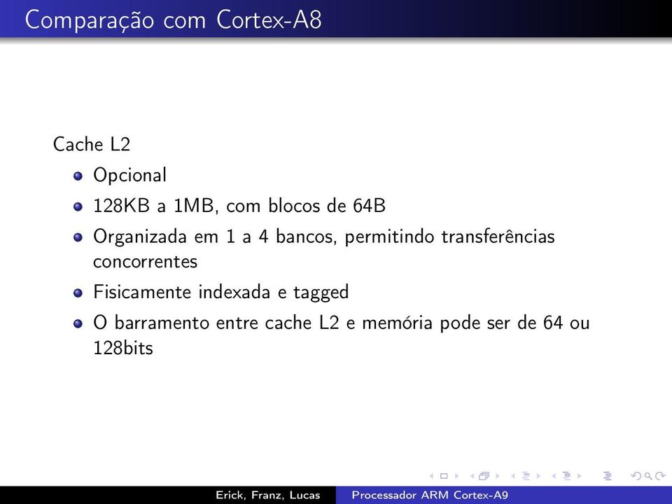 transferências concorrentes Fisicamente indexada e tagged