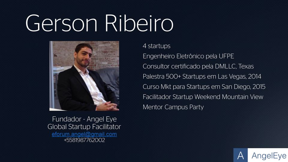 certificado pela DMLLC, Texas Palestra 500+ Startups em Las Vegas, 2014 Curso Mkt