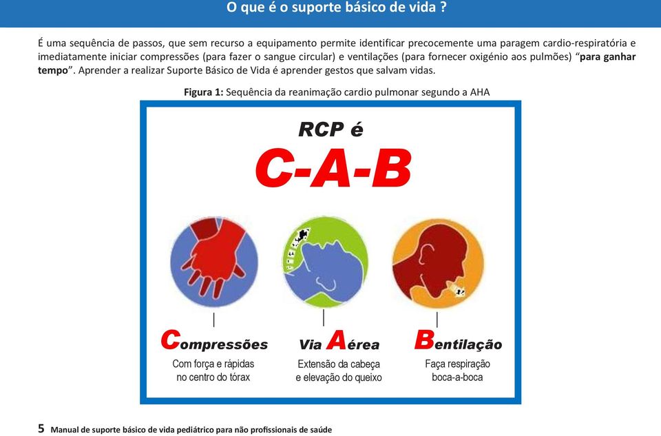 fazer o sangue circular) e ventilações (para fornecer oxigénio aos pulmões) para ganhar tempo.