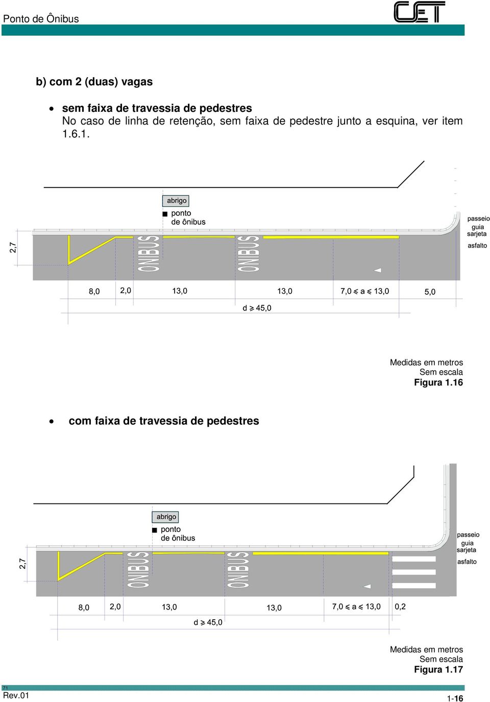 pedestre junto a esquina, ver item 1.6.1. Figura 1.